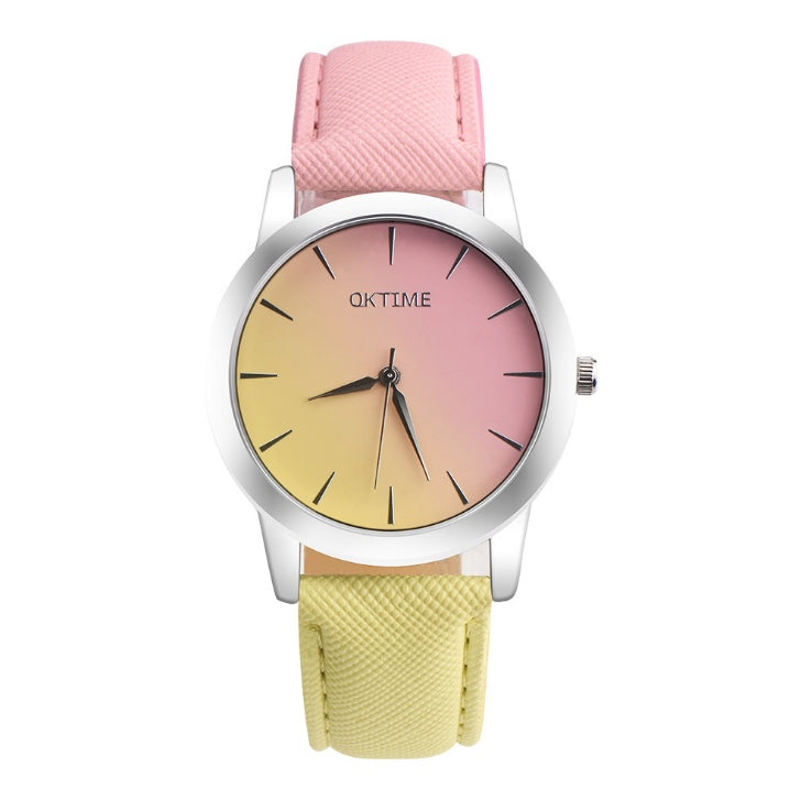 Fashion Colorful Retro Rainbow Design Watch