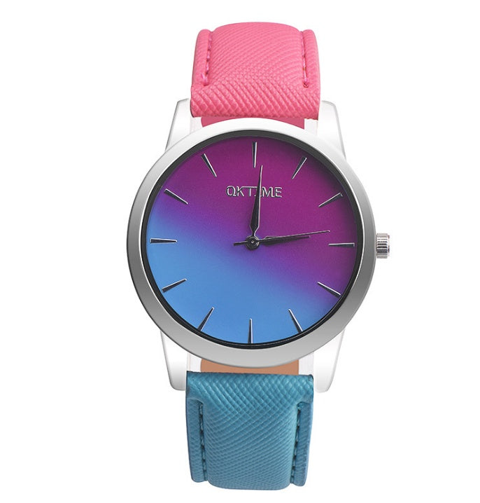 Fashion Colorful Retro Rainbow Design Watch