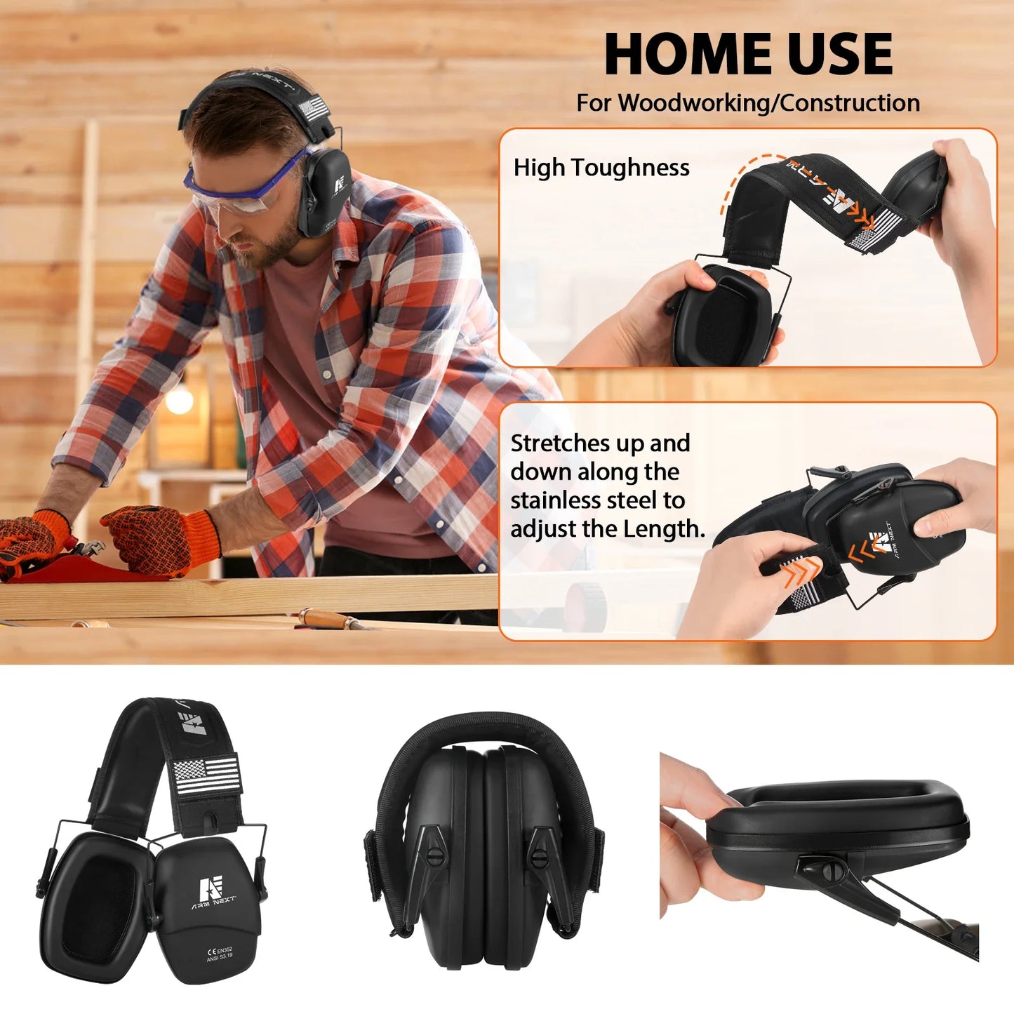 Tactical Noise Reduction Earmuffs