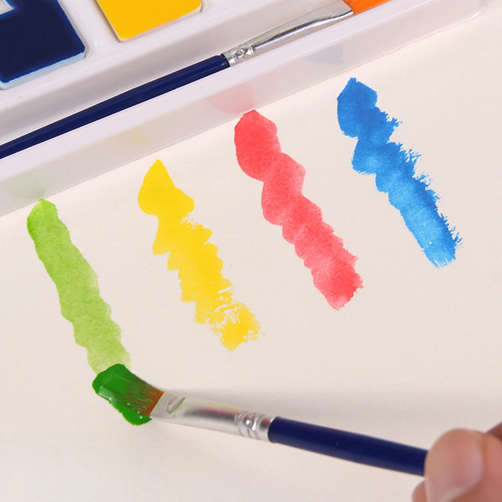 Solid Watercolor Painting Set