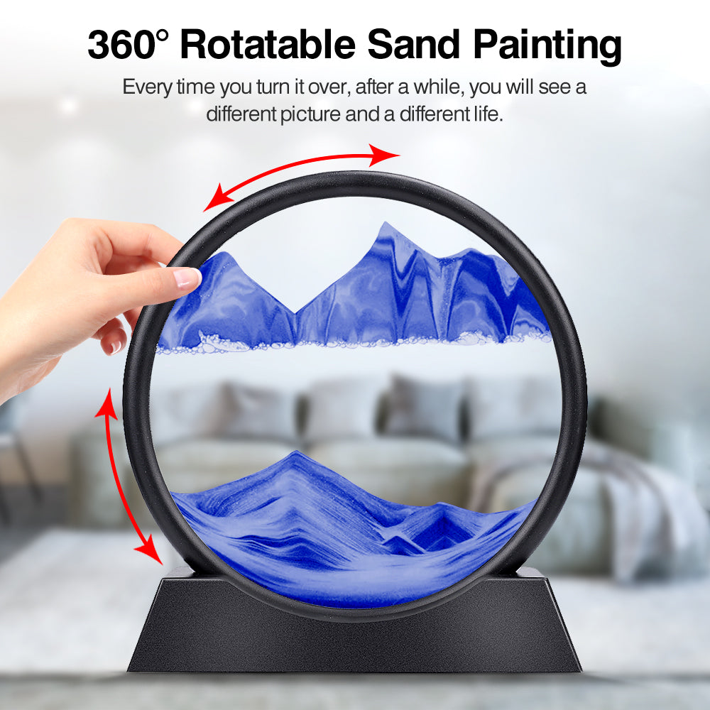 3D Hourglass Sand Picture Creator Lamp