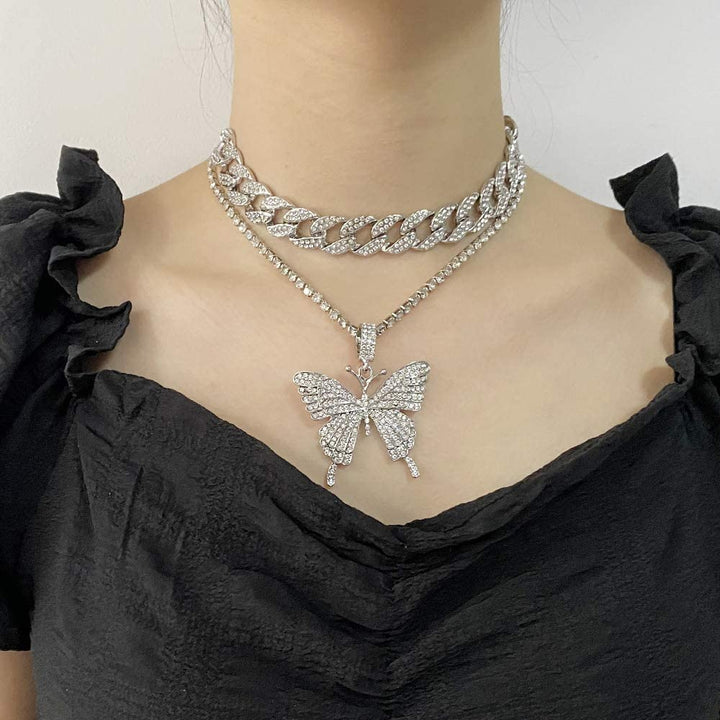 Butterfly Beauty and Brawn necklace set